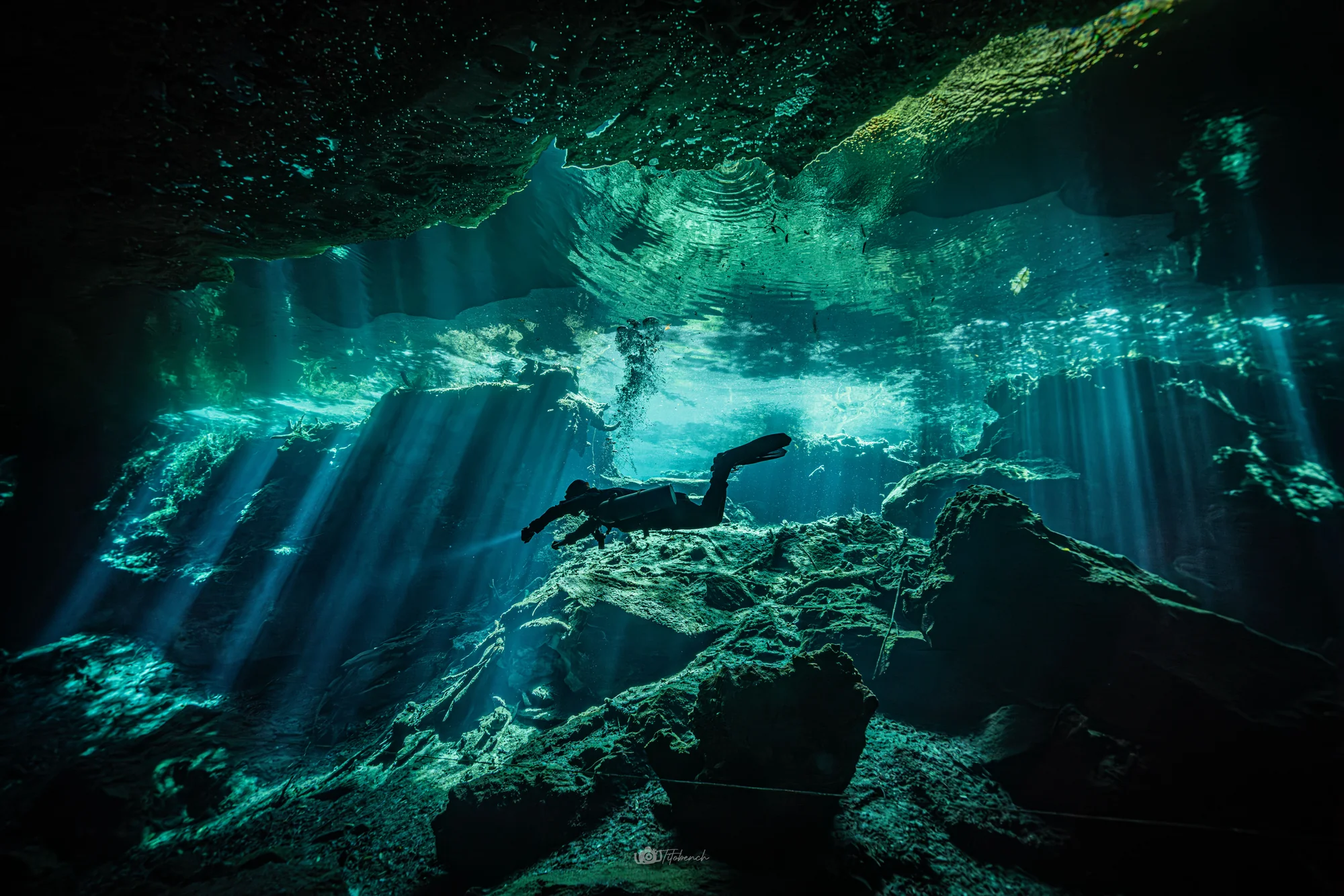 Buceo en Chac Mool y Little Brother